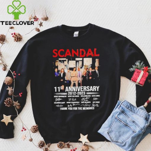 Official Scandal 11st Anniversary 2012 2023 Thank You For The Memories signatures hoodie, sweater, longsleeve, shirt v-neck, t-shirt