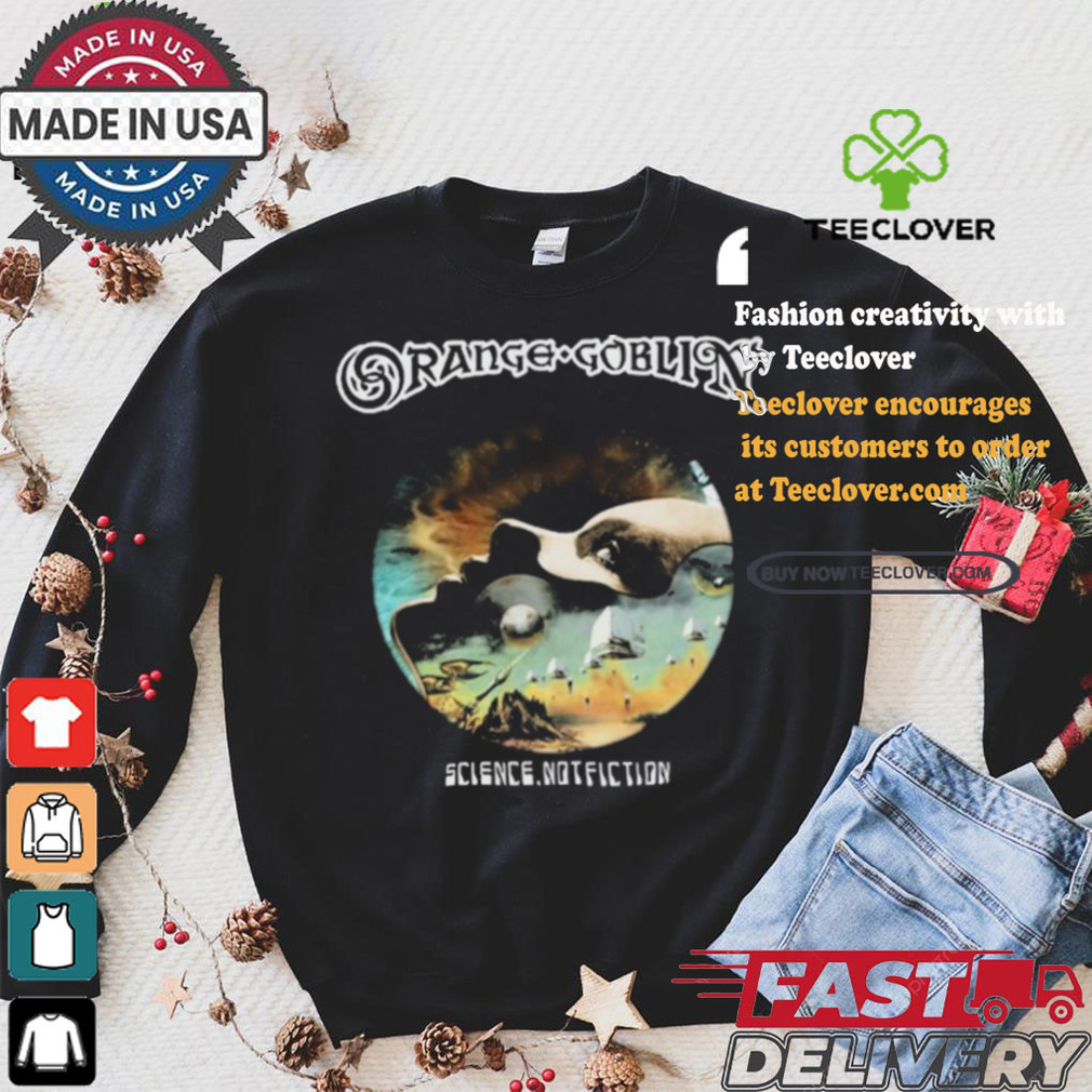 Official Science Not Fiction Orange Goblin t shirt Official Science Not Fiction Orange Goblin t shirt