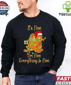 Official Scooby Doo It’s Fine, I’m Fine, Everything Is Fine Christmas light Sweatshirt