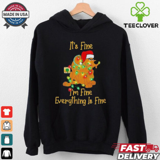 Official Scooby Doo It’s Fine, I’m Fine, Everything Is Fine Christmas light Sweatshirt