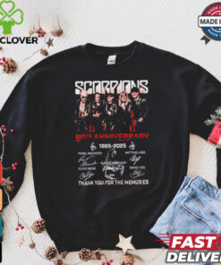Official Scorpions Coming 60th Anniversary 1965 2025 Thank You For The Memories T Shirt 1 Official Scorpions Coming 60th Anniversary 1965 2025 Thank You For The Memories T Shirt
