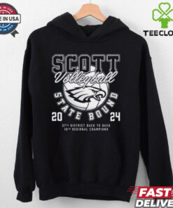 Official Scott Eagles Volleyball 2024 State Bound 37th District Back To Back 10th Regional Champions t shirt 3 Official Scott Eagles Volleyball 2024 State Bound 37th District Back To Back 10th Regional Champions t shirt