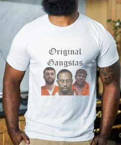 Official Scottie Scheffler, Tiger Woods, & John Daly Original Gangstas Mugshot T Shirt