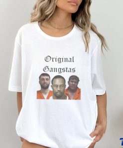 Official Scottie Scheffler, Tiger Woods, & John Daly Original Gangstas Mugshot T Shirt