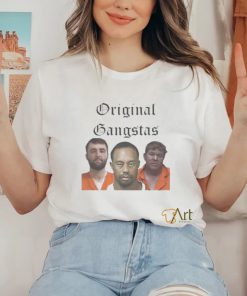 Official Scottie Scheffler, Tiger Woods, & John Daly Original Gangstas Mugshot T Shirt