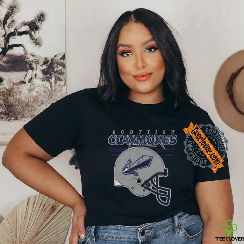 Official Scottish Claymores Rugby Helmet T Shirt Official Scottish Claymores Rugby Helmet T Shirt