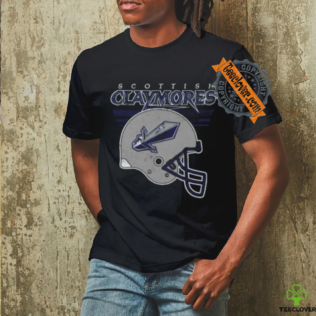 Official Scottish Claymores Rugby Helmet T Shirt Official Scottish Claymores Rugby Helmet T Shirt