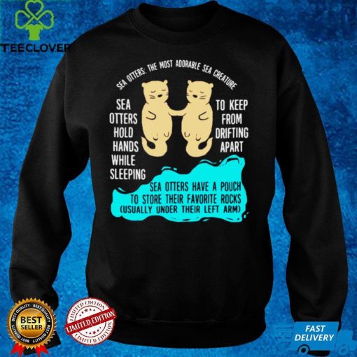 Official Sea Otter Facts Carnivorous Mammals Shirt hoodie, Sweater
