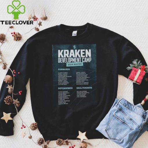 Official Seattle Kraken Development Camp 2024 Roster Shirt