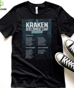 Official Seattle Kraken Development Camp 2024 Roster Shirt