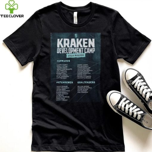 Official Seattle Kraken Development Camp 2024 Roster Shirt