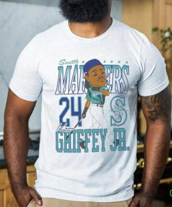 Official Seattle Mariners Ken Griffey Jr. Caricature Baseball Shirt