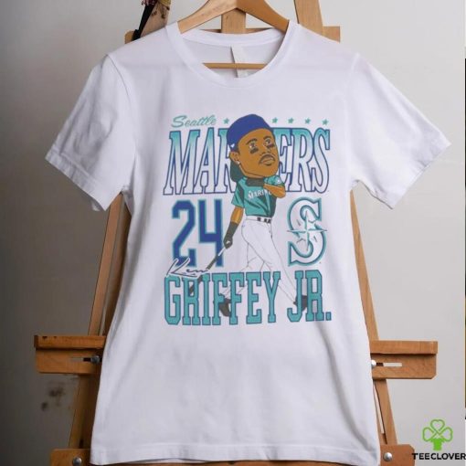 Official Seattle Mariners Ken Griffey Jr. Caricature Baseball Shirt