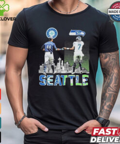 Official Seattle Mariners x Seattle Seahawks Signature T Shirt