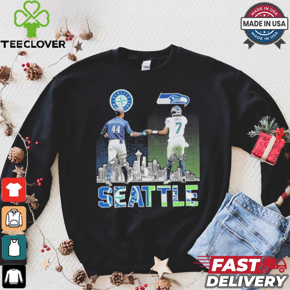 Official Seattle Mariners x Seattle Seahawks Signature Unisex T Shirt Official Seattle Mariners x Seattle Seahawks Signature Unisex T Shirt