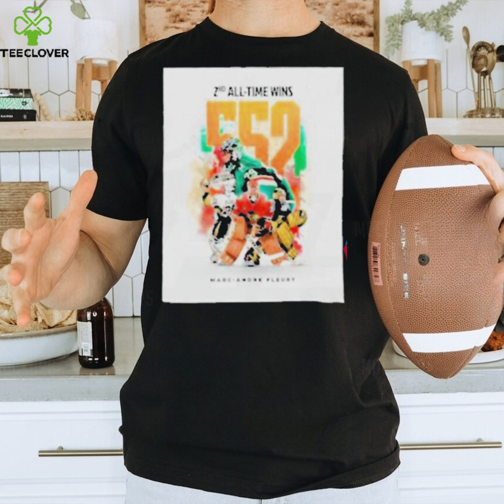Official Second all time wins 552 matchs what an accomplishment for marc andre fleury shirt Official Second all time wins 552 matchs what an accomplishment for marc andre fleury shirt