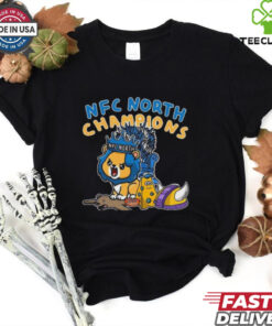 Official Seed 1 Detroit Lions The King Of NFC North Champions NFL 2024 2025 T Shirts