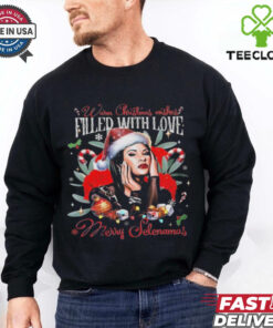 Official Selena Merry Christmas Merry Selenamas Filled With Love Shirt