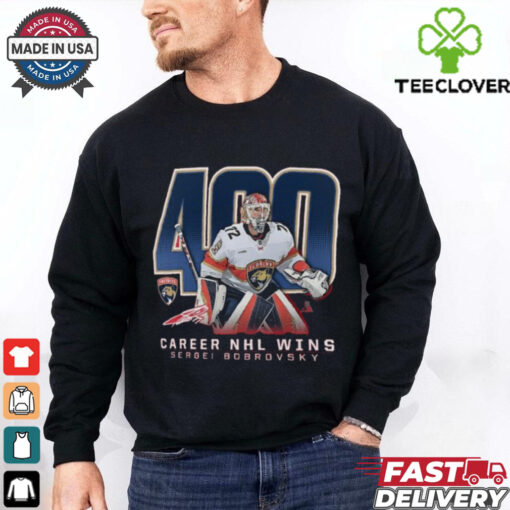 Official Sergei Bobrovsky Florida Panthers 400 Career Wins Shirt