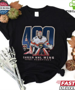 Official Sergei Bobrovsky Florida Panthers 400 Career Wins Shirt