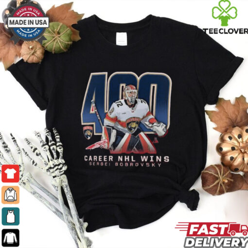 Official Sergei Bobrovsky Florida Panthers 400 Career Wins Shirt