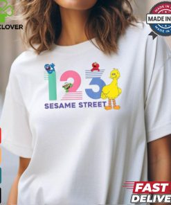 Official Sesame street 1 2 3 big bird T shirt
