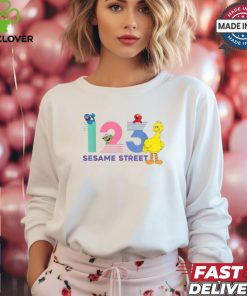 Official Sesame street 1 2 3 big bird T shirt
