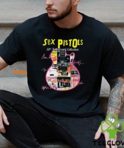 Official Sex Pistols Band 50th anniversary Collection Guitar signatures shirt