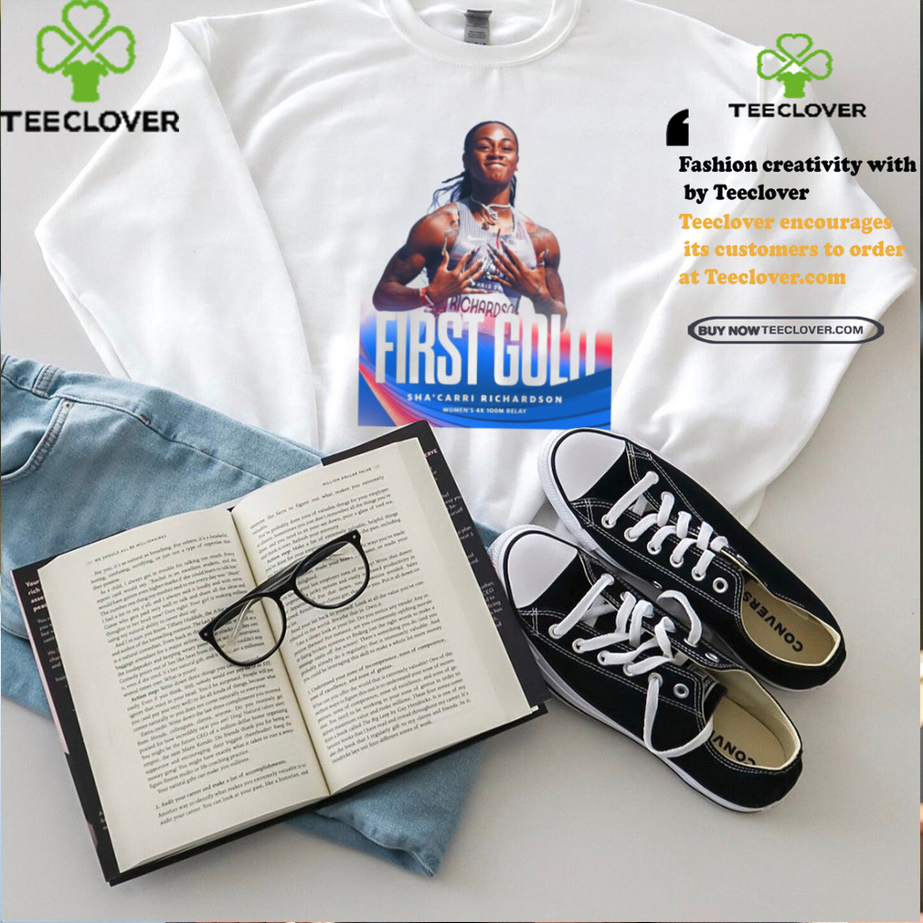 Official Sha’Carri Richardson Team USA Women’s 4x100M Relay First Gold Medal Paris Olympic 2024 Poster t shirt Official Sha’Carri Richardson Team USA Women’s 4x100M Relay First Gold Medal Paris Olympic 2024 Poster t shirt