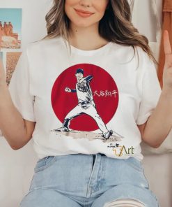 Official ShoheI ohtanI japanese flag T shirt 2 Official ShoheI ohtanI japanese flag T shirt