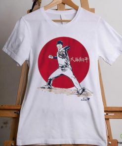Official ShoheI ohtanI japanese flag T shirt 3 Official ShoheI ohtanI japanese flag T shirt