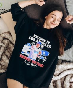 Official ShoheI ohtanI welcome to LA Dodgers signature T shirt