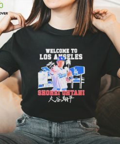 Official ShoheI ohtanI welcome to LA Dodgers signature T shirt