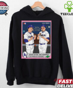 Official Shohei Ohtani And Kike Hernandez Los Angeles Dodgers Ugly Primo Art Poster t shirt