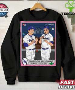 Official Shohei Ohtani And Kike Hernandez Los Angeles Dodgers Ugly Primo Art Poster t shirt