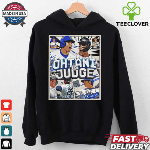 Official Shohei Ohtani Los Angeles Dodgers Vs Aaron Judge New York Yankees MLB World Series Baseball Painting Poster t shirt