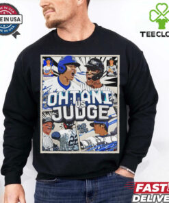 Official Shohei Ohtani Los Angeles Dodgers Vs Aaron Judge New York Yankees MLB World Series Baseball Painting Poster t shirt