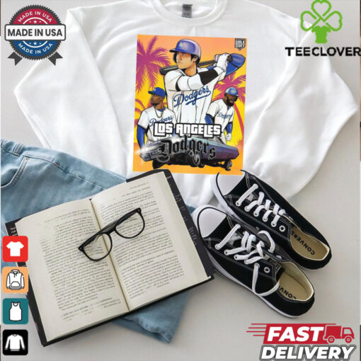 Official Shohei Ohtani MLB Los Angeles Dodgers GTA Poster t shirt