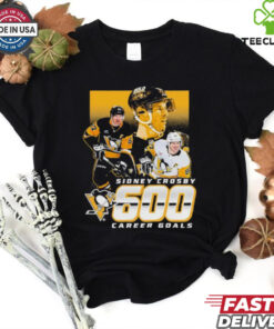 Official Sidney Crosby Pittsburgh Penguins 600 Career Goals T Shirt