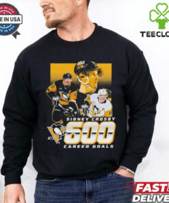 Official Sidney Crosby Pittsburgh Penguins 600 Career Goals T Shirt