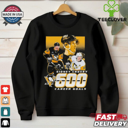 Official Sidney Crosby Pittsburgh Penguins 600 Career Goals T Shirt