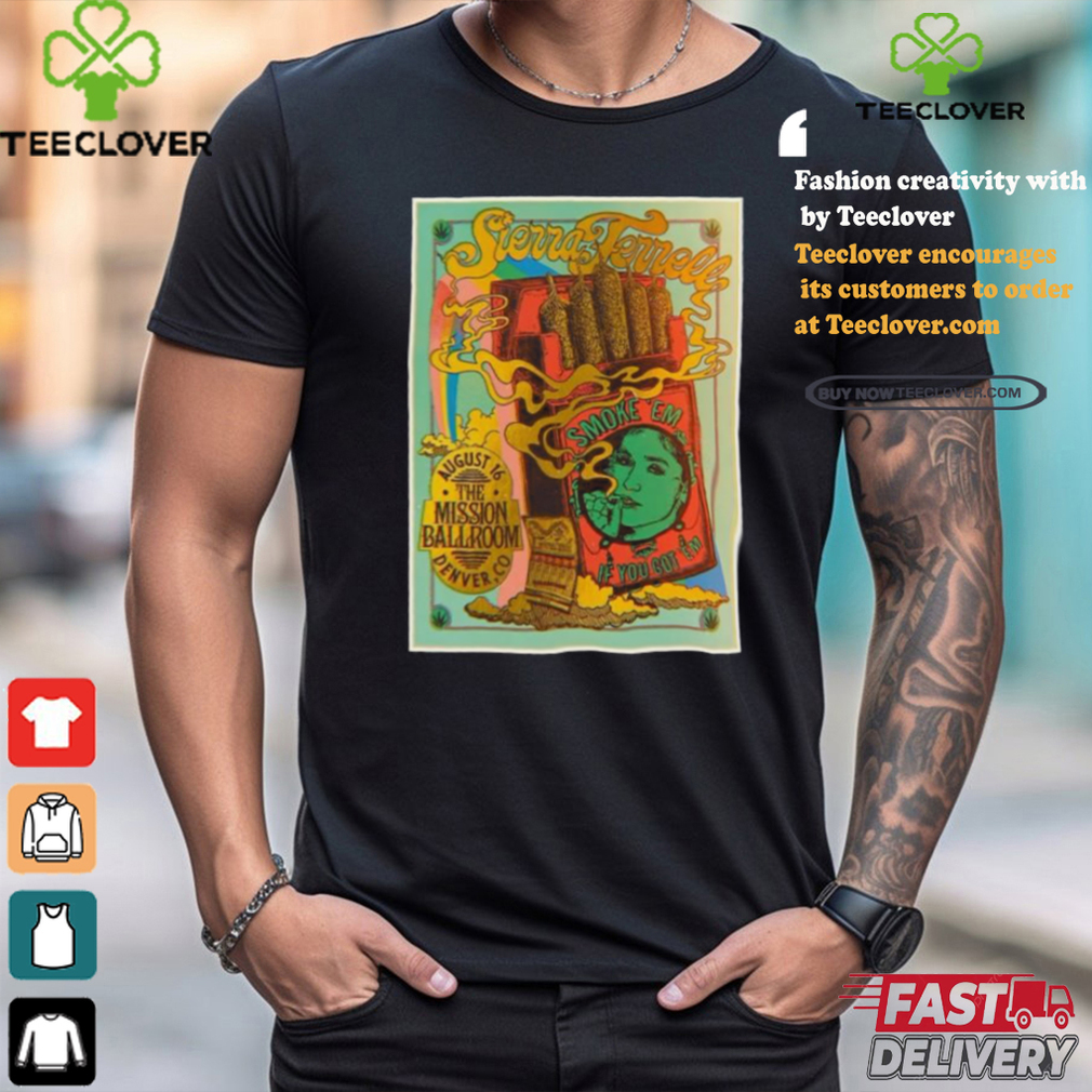Official Sierra Ferrell Mission Ballroom Denver CO August 16 2024 Poster Shirt Official Sierra Ferrell Mission Ballroom Denver CO August 16 2024 Poster Shirt