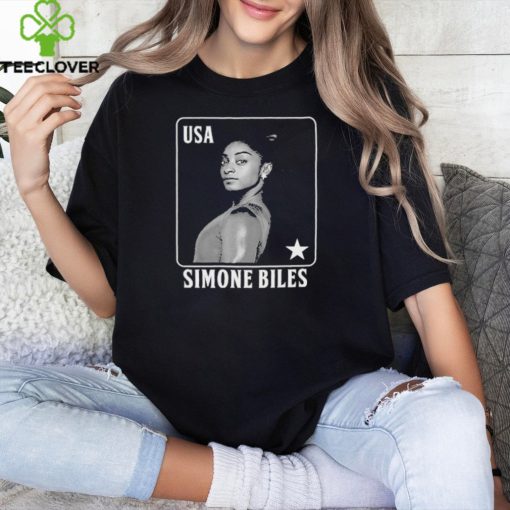 Official Simone Biles Gymnastics Playing Card USA T Shirt