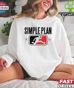 Official Simple Plan Style Logo Raglan Shirt