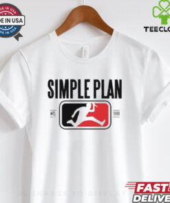 Official Simple Plan Style Logo Raglan Shirt