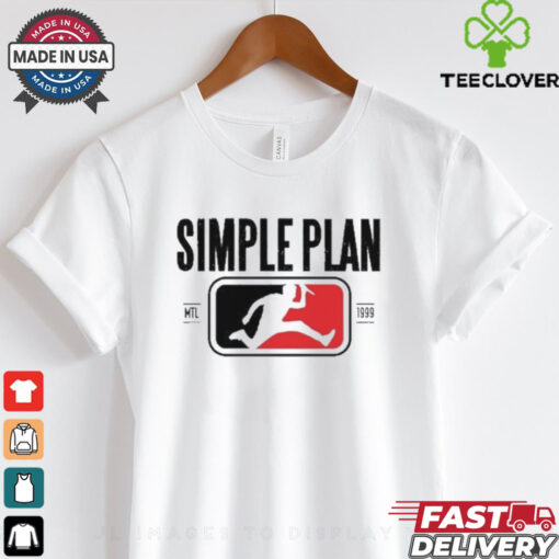 Official Simple Plan Style Logo Raglan Shirt