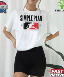 Official Simple Plan Style Logo Raglan Shirt