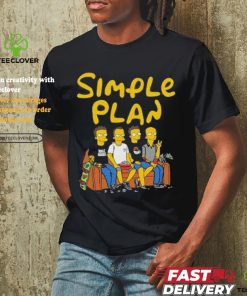 Official Simple plan Simpsons north American tour 2024 shirt