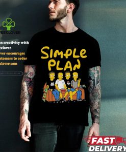 Official Simple plan Simpsons north American tour 2024 shirt