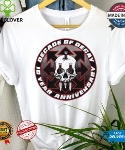 Official Skull decade of decay 10th anniversary shirt